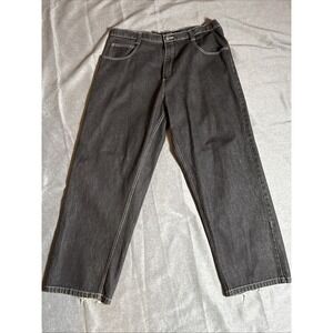 South Pole Baggy Jeans Y2K Black Men's Size 40 Zipper Fly 5 Pockets